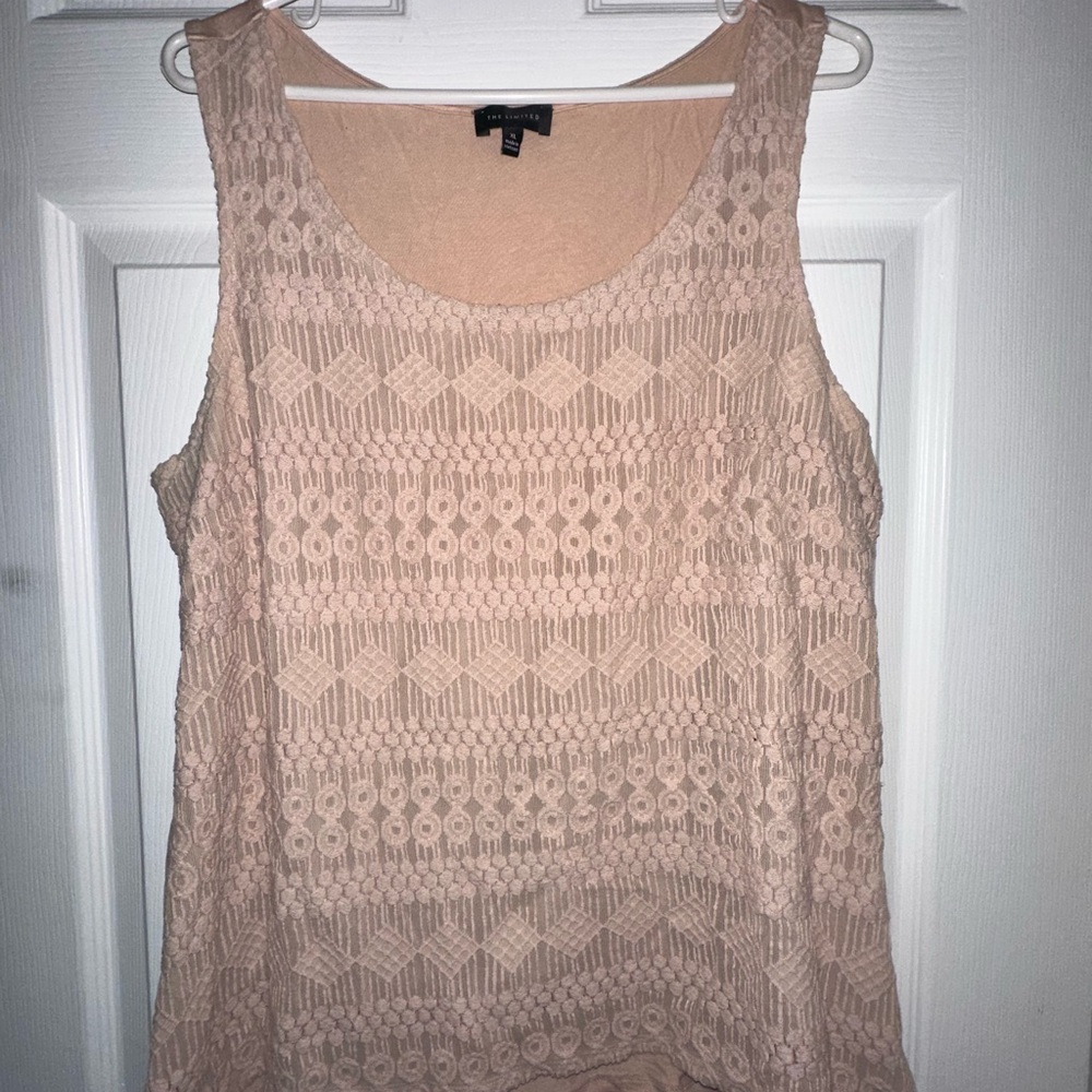 The Limited Pink Lace Tank Top
